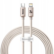 Baseus kabel USB-C Lightning do iPhone Crystal 2m 20W ładowanie transfer