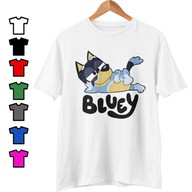 KOSZULKA DZIECIĘCA T-SHIRT - BLUEY I BINGO BAJKI KOLORY WYBÓR - L 146-152