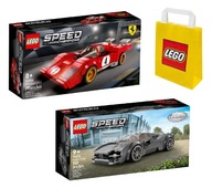 LEGO Speed Champions 76906 Ferrari 512 + 76915 Pagani Utópia + Kabelka