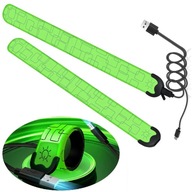 СВІТЛОВІДБИВАЮЧИЙ СВІТЛОДІОДНИЙ БРАСЛЕТ ВОДОНЕПРОНИКНИЙ ДЛЯ БІГУ НА ВЕЛОСИПЕДІ 2 ШТ