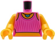 LEGO tors figurki - różowa koszulka, opalone ciało