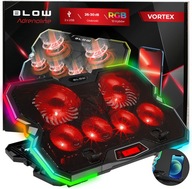 PODSTAWKA PODKŁADKA CHŁODZĄCA POD LAPTOPA REGULOWANA 9-17'' LED RGB 2x USB