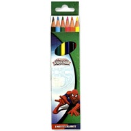 Ceruzkové ceruzky SPIDERMAN 6 farieb