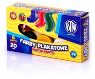 Farby plakatowe Astra 6 szt. x 20 ml