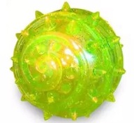 Gumová lopta so svietiacimi výstupkami Planty 6cm