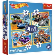 Puzzle 4v1 - Hot Wheels Vehicles 34627
