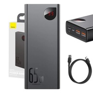 Powerbanka Baseus Adaman Metal 20000 mAh, PD, QC 3.0, 65 W, 2xUSB + USB-C + mi