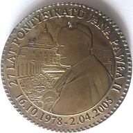 MEDAL -JAN PAWEŁ II - 27 LAT PONTYFIKATU 1978-2005