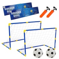 2X FUTBALOVÁ BRÁNKA 100x70 FUTBALOVÁ SADA + LOPTY