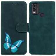 Etui Do Nokia C22 Drukowane W Kolorze Motyl Automaty Do Kart Portfel Flip