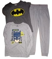 Batman blúzka + tričko + teplákové nohavice sivé veľ.134/140