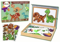 Vzdelávacia sada magnetických puzzle s motívom dinosaurov