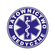 RATOWNICTWO MEDYCZNE - NAKLEJKA ODBLASKOWA ŁÓDŹ