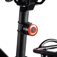 Zadné LED svetlo na bicykel Wozinsky WRBLB3 USB-C červené svetlo čierne