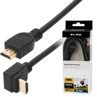 KABEL PRZEWÓD HDMI 2.0 KĄTOWY 90° GÓRNY FULL HD 4K 3D VIDEO AUDIO HDR 1,5M