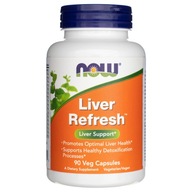 Now Foods Liver Refresh Podpora Pečene Detoxikácia Čistenie 90 kapsúl