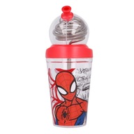 SPIDERMAN FĽAŠA S OZDOBNOU TRUBICOU POHÁR 420 ML