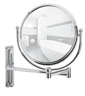 Nástenné kozmetické zrkadlo strieborné 23 cm WENKO