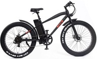 Elektryczny Górski Rower Fatbike 26 Wspomaganie 3 Tryby LED Młodzieżowy MTB