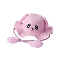 Bunny Slam Hat Cap Funny Beach Hat for Pink