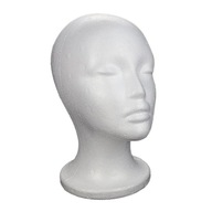 Dámska polystyrénová hlava figurína Model šiltovky parochňa