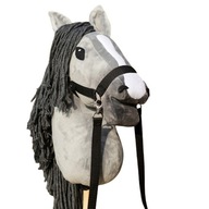 Hobby Horse z kantarem i wodzam Koń na patyku kiju Skippi Duży A3 - 30cm