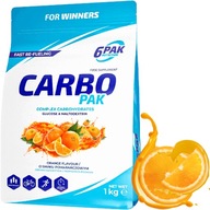 6PAK CARBO PAK 1000G WĘGLOWODANY + WIT B1 ENERGIA Pomarańczowy
