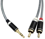 Kabel 2x RCA / 1x JACK wtyk-wtyk 1m VITALCO JKR52 cinch AUX WYSOKA JAKOŚĆ