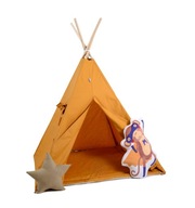 Namiot tipi dla dzieci, bawełna, okienko, małpka, promyczek