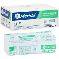 Papierové utierky ZZ biele dvojvrstvové hrubé savé Merida VOB034 3200