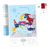 MAPA ZDRAPKA - TRAVEL MAP SILVER EUROPE