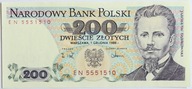 Banknot 200 zł 1988 rok - Seria EN
