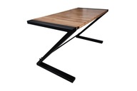 Písací stôl LOFT Počítačový zoom / Dubová doska / Guard-Desk / 140x70x75