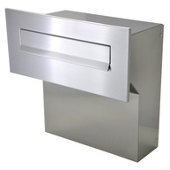 SKRZYNKA NA LISTY PRZELOTOWA DO MURU REGULACJA 19-26 cm STAL INOX +3 KLUCZE