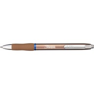 Guľôčkové pero SGEL modré SHARPIE 0,7mm mix, telo zlaté a strieborné (12ks)