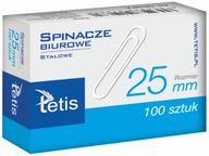 Spinacz 25mm Tetis okrągły GS140-A