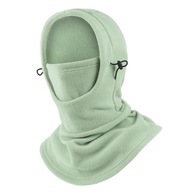 Termálna maska na tvár Balaclava pre mužov Dámska celotvárová maska na turistiku zelená
