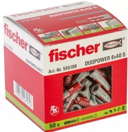 Hmoždinky univerzálne Fischer 8 x 40 mm 0,355 kg / 50 ks.