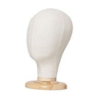 Peruki Stojak na kapelusze Model głowy manekina dla fryzjera Podstawa drewniana 31 cm