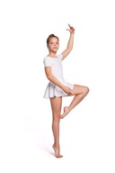 SPÓDNICZKA biała strój balet taniec 134-146