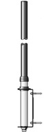 SIRIO THUNDER 27 dyskretna antena bazowa CB 1/4 fali dł. 96cm np. na balkon