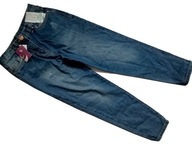 Spodnie jeansy TU slim 134 8-9lat przecierane