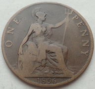 WIELKA BRYTANIA - 1 pens - 1896 - Victoria