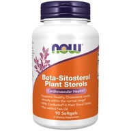 NOW Beta-Sitosterol Plant Sterols 90caps RYBIE OLEJE