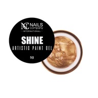 Nails Company złota pasta do zdobień Artistic Paint Gel Shine