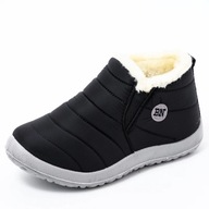 42Bn-Blackwoman Snow Boots Plush Nové teplé členkové topánky pre ženy v zime