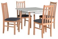 Set rozkladací stôl OSLO 1L a 4 stoličky NILO 8 Produkt Poľský farby
