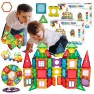 Magnetické 3D KONŠTRUKČNÉ doštičky SADA XXL MAGNETIC TILES 212 Kusov