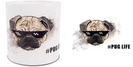 Kubek z nadrukiem Mopsa PUG LIFE 330ml