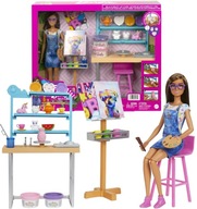 Barbie Zestaw Pracownia Artystyczna z lalką